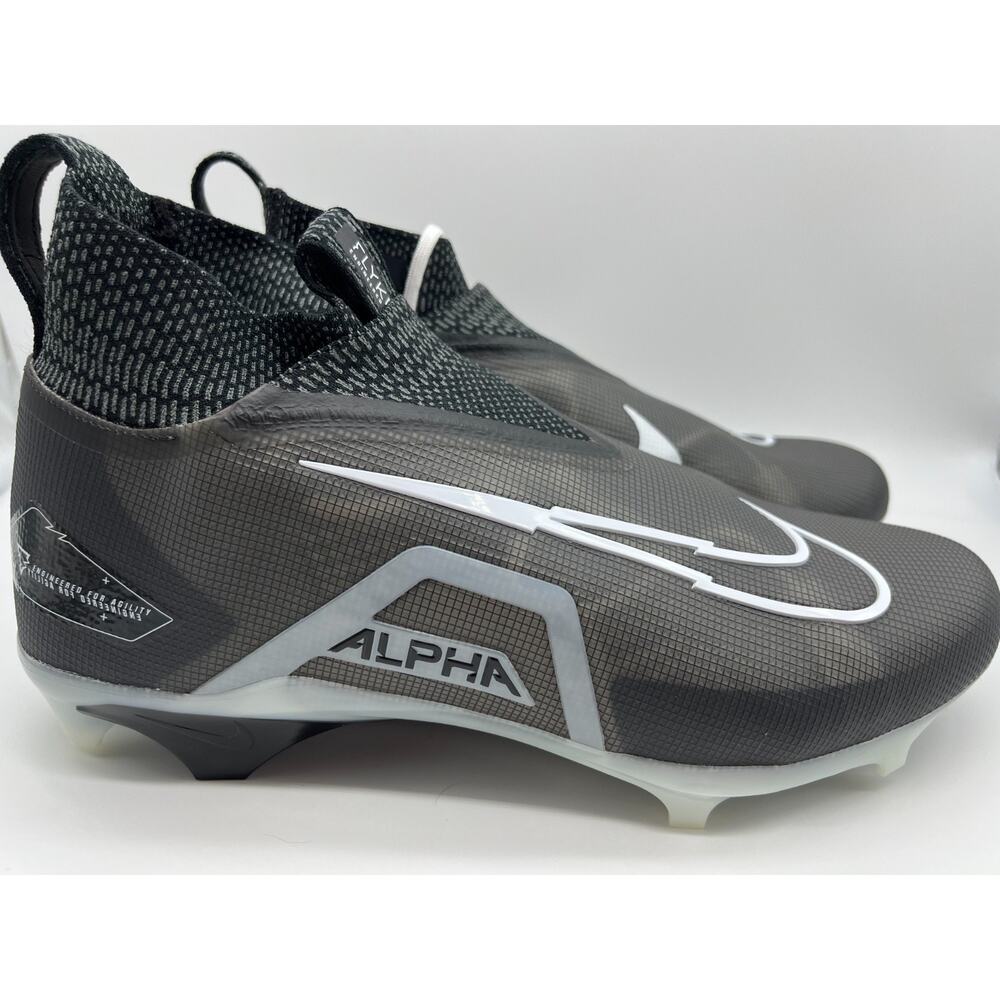 Nike Alpha Menace Elite 3 Black Cleats Men's Size 13W DH1350-001 New.